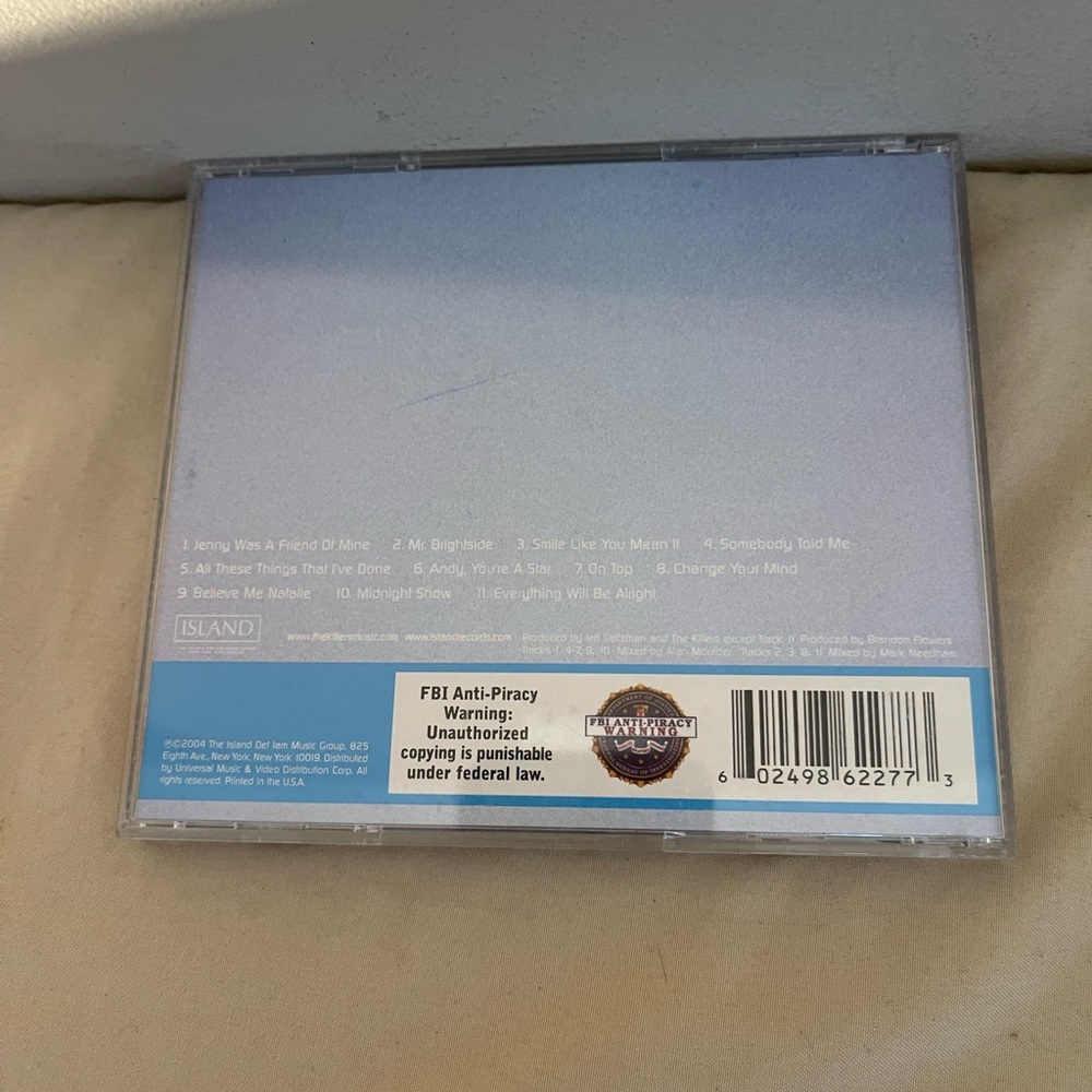 ⭐️ The Killers Hot Fuss CD 2004 The Island Def Jam Group Rare Digital Audio - Picture 3 of 4